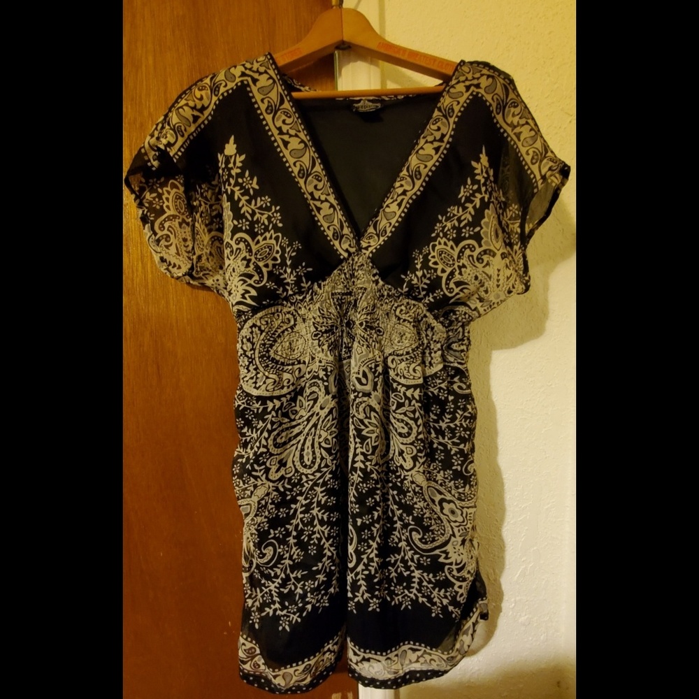 Angie Brand Mini Dress- Floral Paisley Design- SM